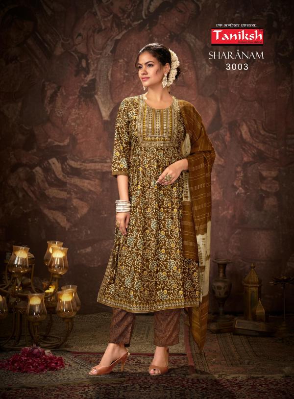 Taniksh Sharanam Vol 03 Kurti Bottom With Dupatta Collection